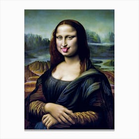 The Unfiltered Mona Lisa Canvas Print