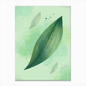 Green Leaf 1 Canvas Print