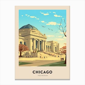 Field Museum 3 Chicago Travel Poster Canvas Print