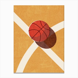 Balls Basketball Indoor Canvas Print