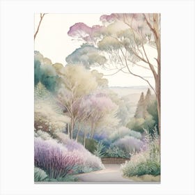 Adelaide Hills  Mount Lofty Botanic Garden, 1, Australia Pastel Watercolour Canvas Print