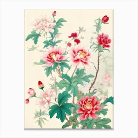 Chinese Flower Painting 2 Canvas Print