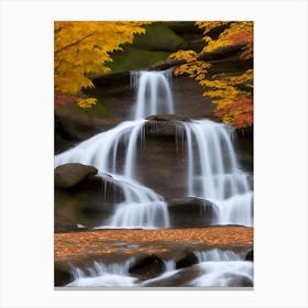 Fall Time at Bridal Veil Falls-2 Canvas Print