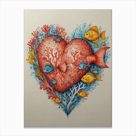 Heart Of Coral 2 Canvas Print