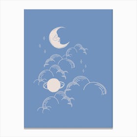 Blue Celestial Canvas Print