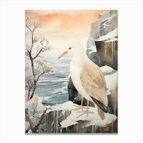 Winter Bird Painting Albatross 3 Canvas Print