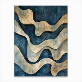 Waves Of Wood 1 Canvas Print
