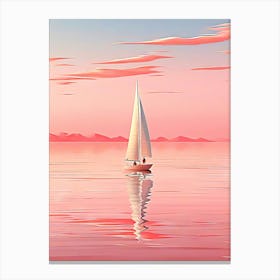 Boat on the sea 2 Canvas Print