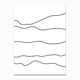 Wavy Lines 23 Canvas Print