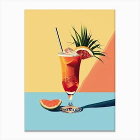 Tropical Cocktail, Modern Mixtape: Atomic Libations Canvas Print