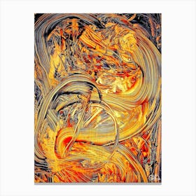 Shenlong in the flames Canvas Print