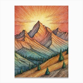 Mountain Sunrise Canvas Print