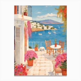 Bodrum Turkey 4 Illustration Canvas Print