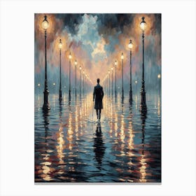 Night In The City Canvas Print