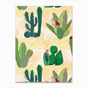 Succulent And Cactus Canvas Print