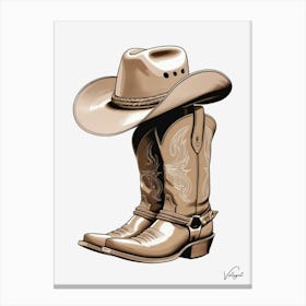 Missing Cowboy 3 30x40intransparent 9000x12000px 19 Canvas Print