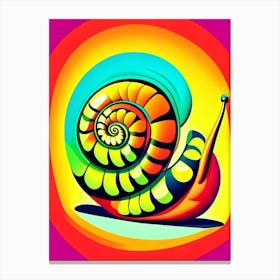 Ramshorn Snail  Pop Art Canvas Print