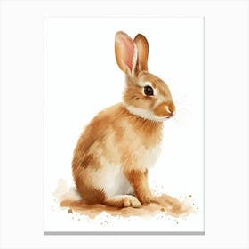 Thrianta Rabbit Nursery Illustration 3 Canvas Print