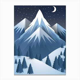 Snowy Mountains 7 Canvas Print