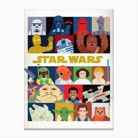 Star Wars Poster 5 Canvas Print