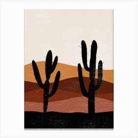 Cactus In The Desert 49 Canvas Print