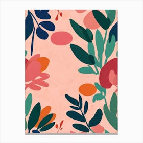 Abstract Floral Pattern Canvas Print