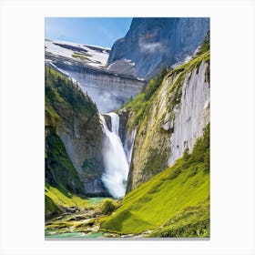Gavarnie Falls, France Majestic, Beautiful & Classic (1) Canvas Print