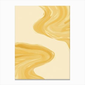 Abstract Of A Yellow Liquid Canvas Print