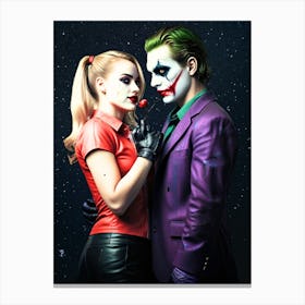 Joker And Joker Canvas Print