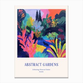 Colourful Gardens Gothenburg Botanical Garden Sweden 1 Blue Poster Canvas Print