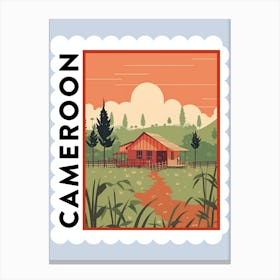 Cameroon 1 Travel Stamp Poster Canvas Print