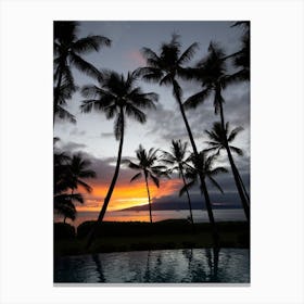 Sunset In Maui Canvas Print