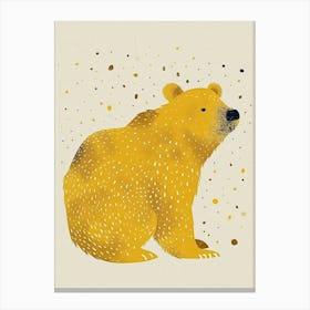 Yellow Grizzly Bear 2 Canvas Print