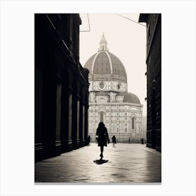 Florence Italy Black And White Analogue Photography 4 Canvas Print