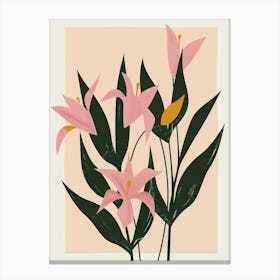 Pink Lilies 2 Canvas Print