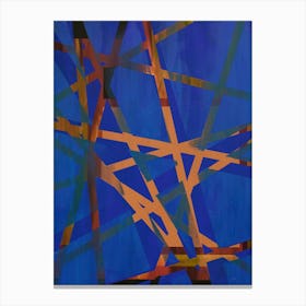 Tangled - Blue Tan Canvas Print