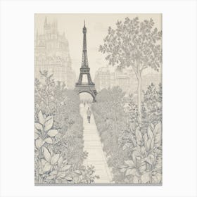 Paris Garden Canvas Print