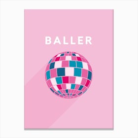 Baller Disco Canvas Print