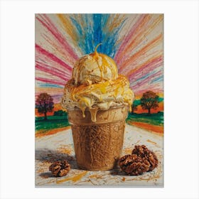 Ice Cream Sundae 2 Canvas Print