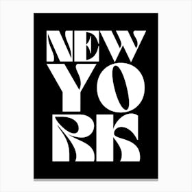 Black And White New York Canvas Print