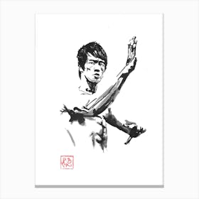 Bruce Lee in the Light Canvas Print