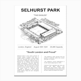 Selhurst Park Stadium Canvas Print