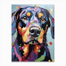 Rottweiler Pop Art Inspired 3 Canvas Print