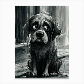 Sad Dog Canvas Print