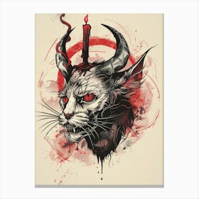 Demon Cat Canvas Print