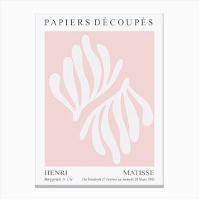 Matisse Pink Minimal Cutout 1 Canvas Print