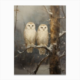 Barn Owls Canvas Print