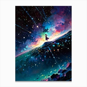 Girl In The Sky 3 Canvas Print