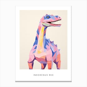 Nursery Dinosaur Art Indominus Rex 1 Poster Canvas Print