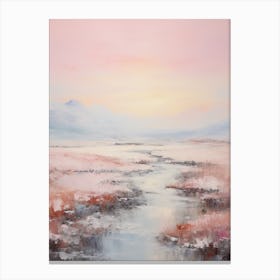 Dreamy Winter Painting Iceland 3 Canvas Print